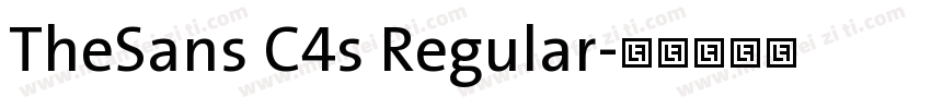 TheSans C4s Regular字体转换